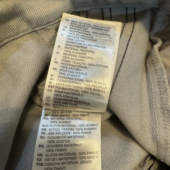 Adidas Grey Distressed Camouflage‎ Wash Cargo Pants SZ 6. NWT - Picture 5 of 9